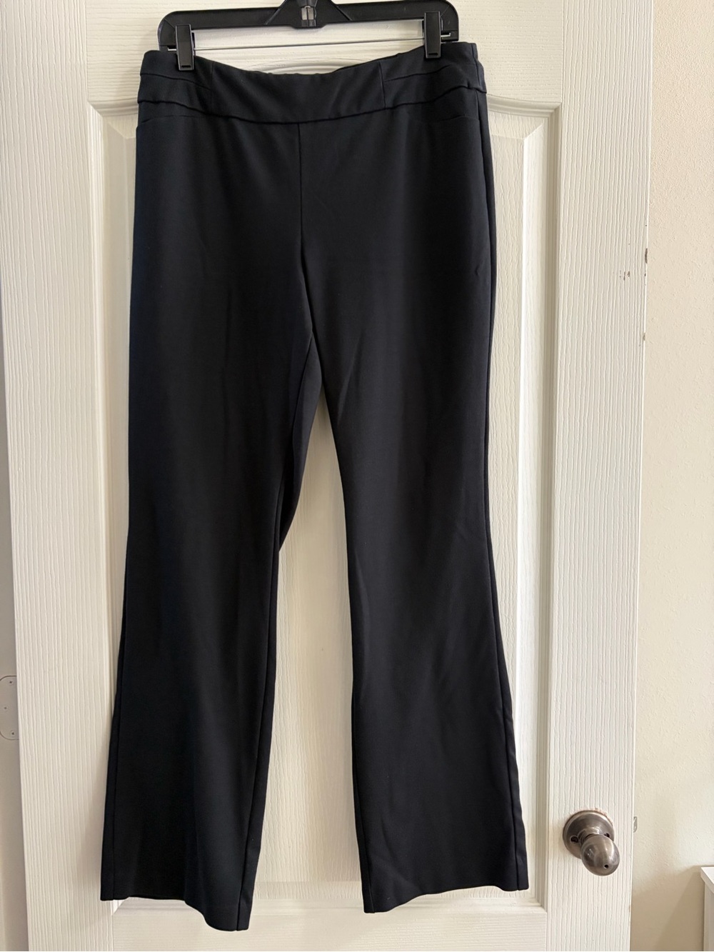 New York & Company Black Straight-Leg Pull-On Ponte Pants